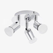 Modern Chrome LED 3-Spot Ceiling Light Norenza