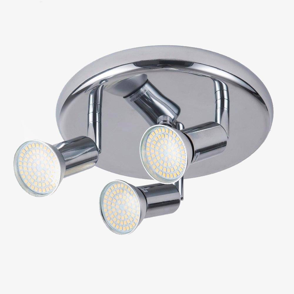 Modern Chrome LED Spot Ceiling Light Norenza