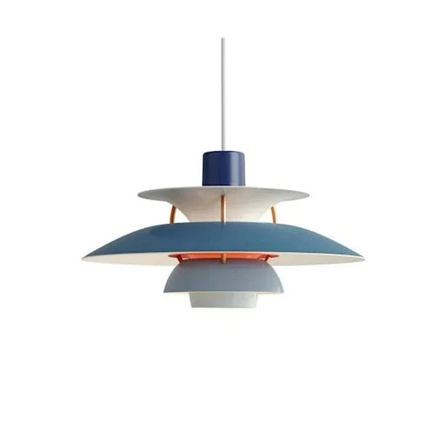 Modern Colorful LED Pendant Umbrella Chandelier for Dining Room, Bar, and Restaurant Lighting Blue Norenza