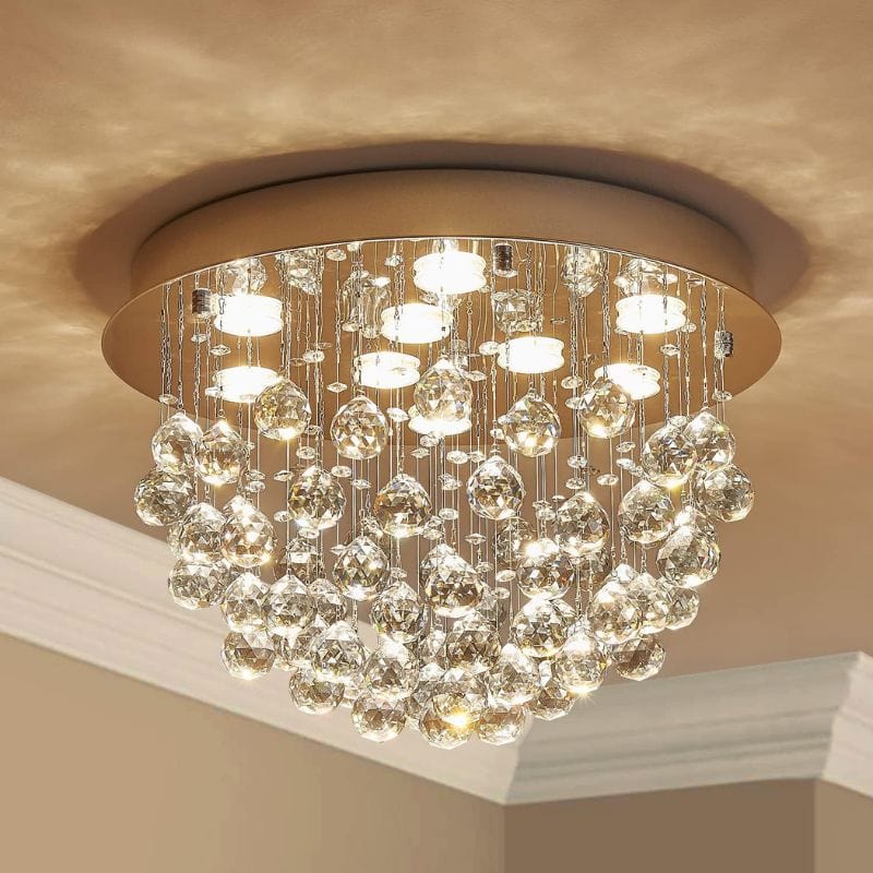 Modern Crystal Chandelier for Elegant Indoor Lighting Gold / 23.6" (60 cm) Norenza