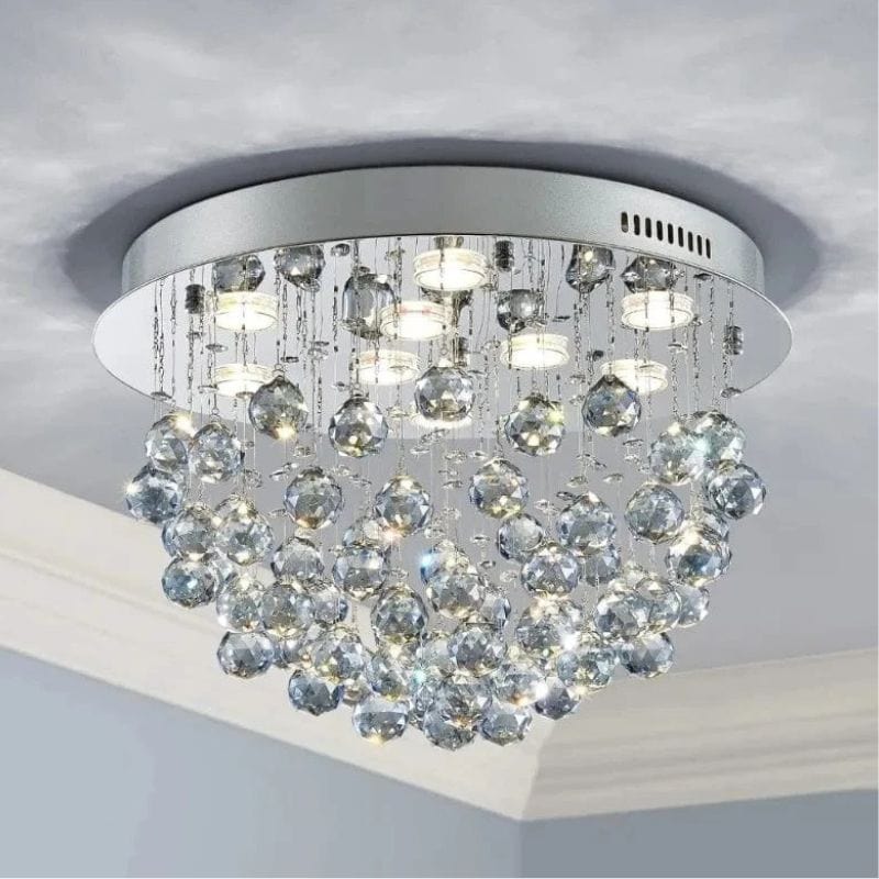 Modern Crystal Chandelier for Elegant Indoor Lighting Silver / 23.6" (60 cm) Norenza