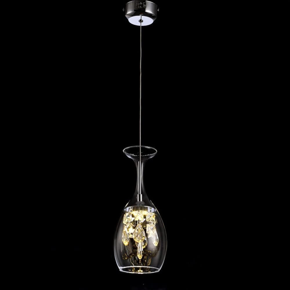Modern Crystal Pendant Light with Glass Shade for Decorative Illumination 1 light Norenza