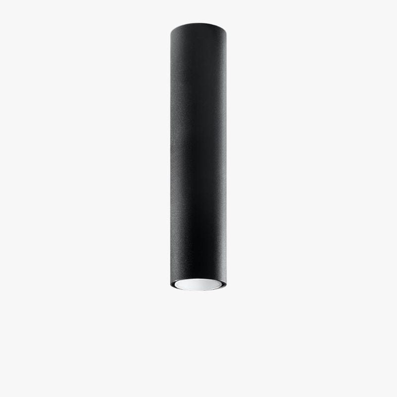 Modern Cylinder Surface-Mounted LED Ceiling Light Black / 12" (30 cm) Norenza
