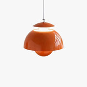 Modern Danish Nordic Designer LED Floral Pendant Light Orange Norenza
