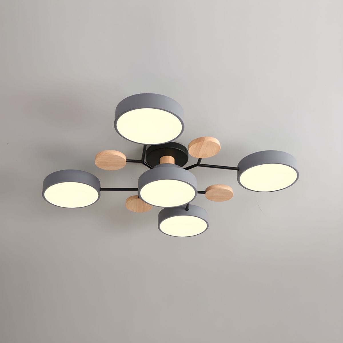 Modern Decorative Indoor LED Ceiling Light Gray / 4 heads Norenza