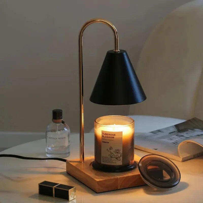 Modern Desk Lamp with Aromatherapy Diffuser and Timer Black Norenza