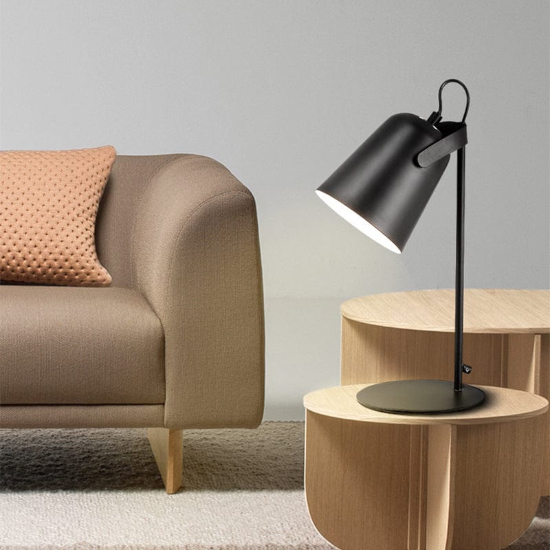 Modern Desk Lamp with Cylindrical Shade Norenza