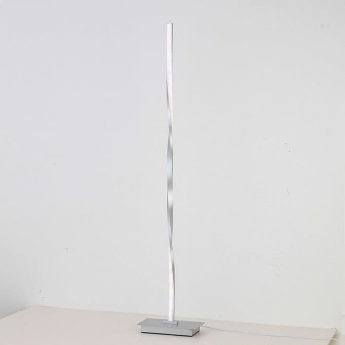 Modern Dimmable LED Floor Lamp for Indoor Use Silver Norenza