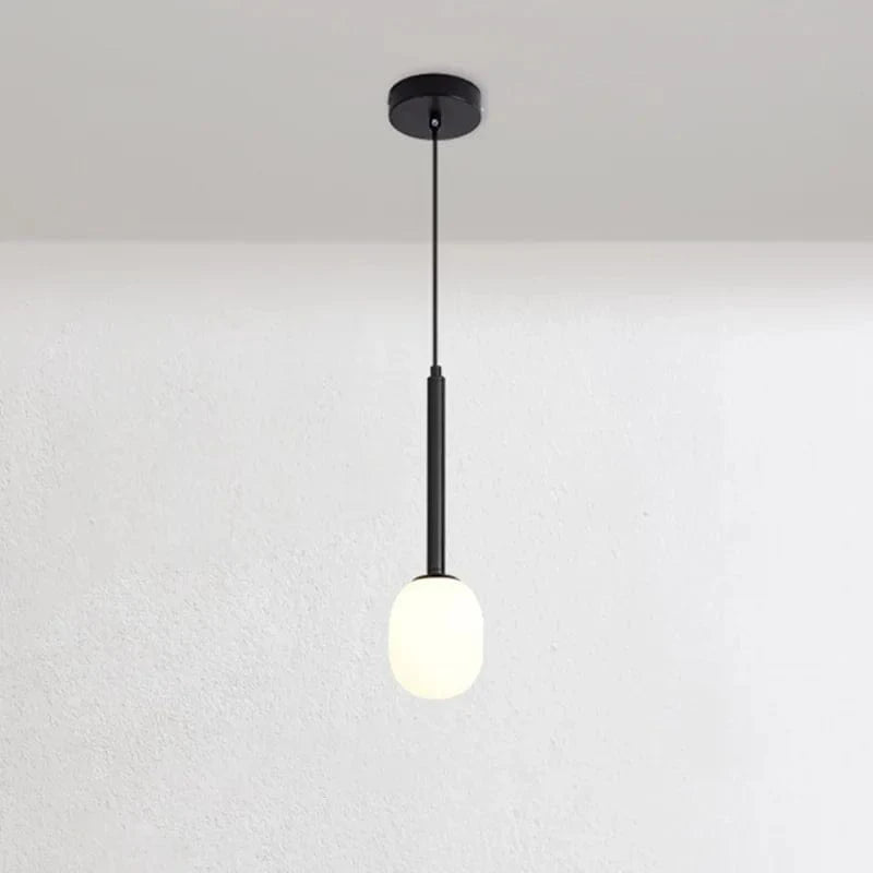 Modern Egg-Shaped Table Lamp for Creative Interiors Black Norenza