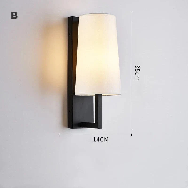 Modern Fabric Wall Sconce B Norenza