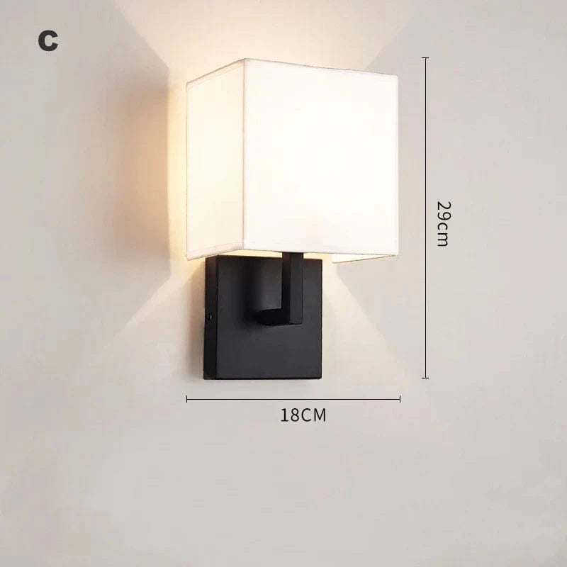 Modern Fabric Wall Sconce C Norenza