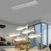 Modern Fish-Shaped LED Acrylic Pendant Light 1 fish / Blanc chaud Norenza