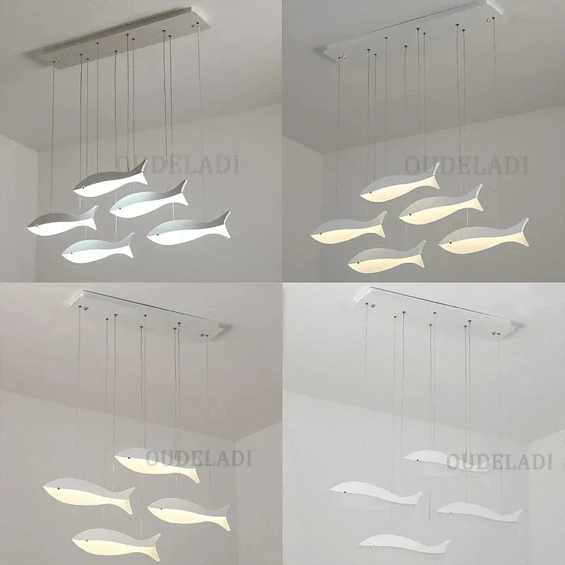 Modern Fish-Shaped LED Acrylic Pendant Light Norenza