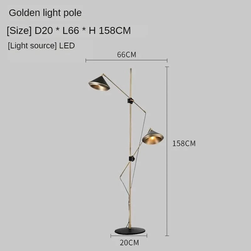 Modern Floor Lamp with Adjustable Luxury Design Speaker Norenza