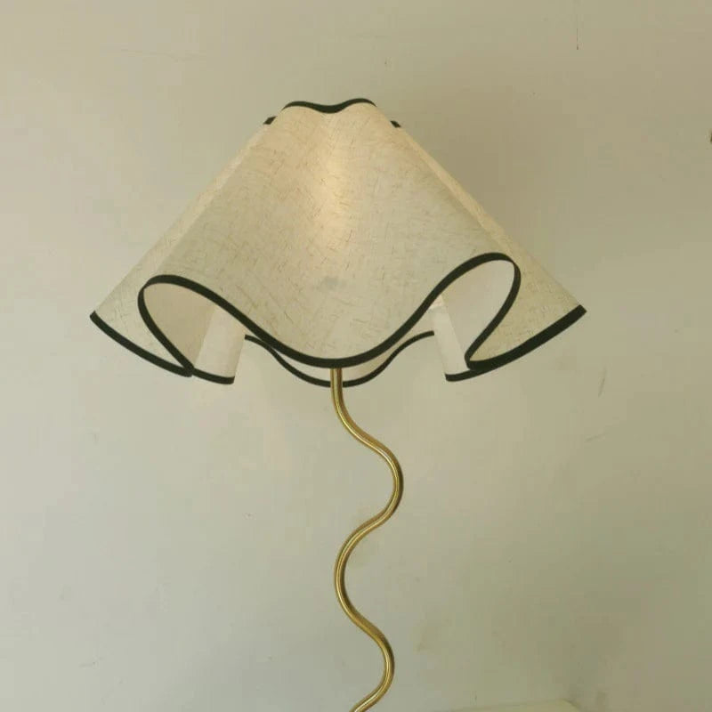 Modern Floral Fabric Floor Lamp Norenza