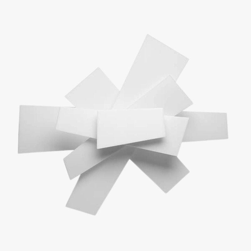 Modern Geometric Wall Sconce White Norenza