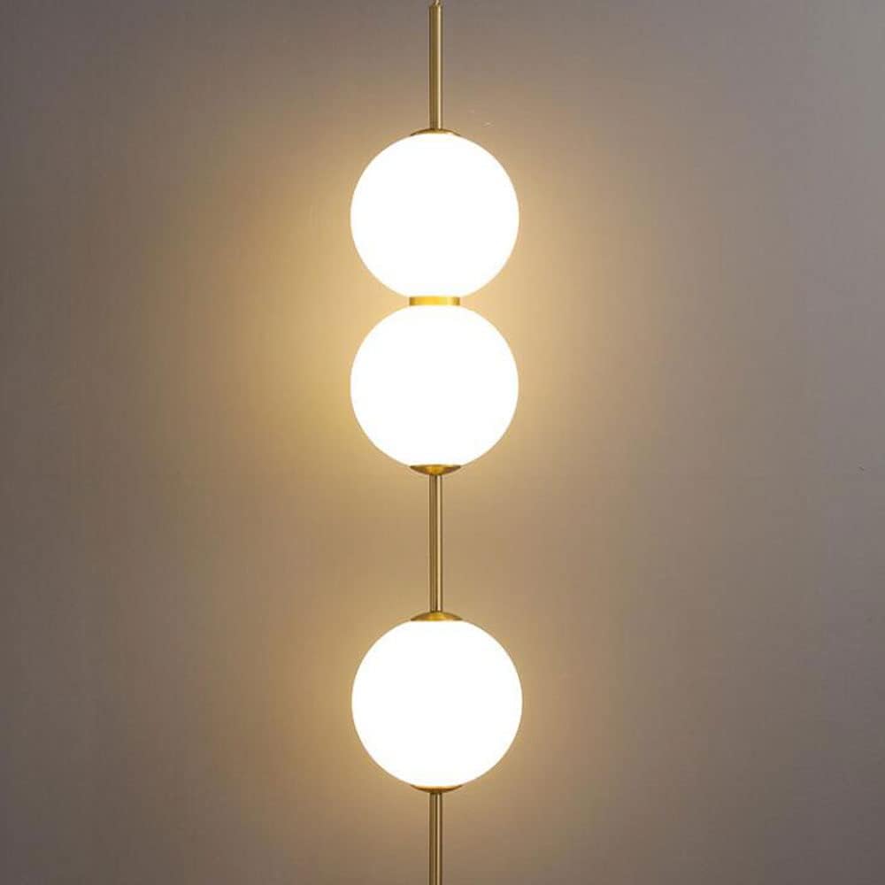 Modern Glass Ball Pendant Light for Bedroom & Entryway 3 lights Norenza