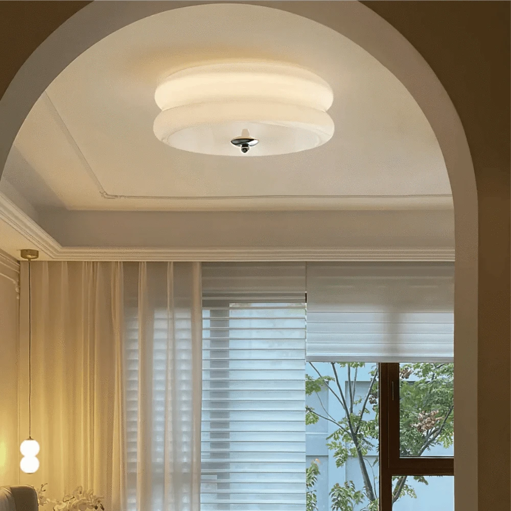 Modern Glass Ceiling Light - Vintage Style for Elegant Interiors Norenza