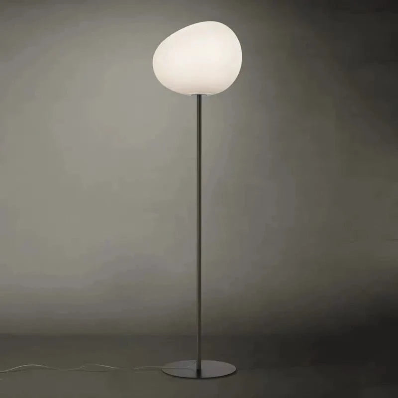 Modern Glass Floor Lamp by Foscarini - Decorative LED Lighting Black Norenza