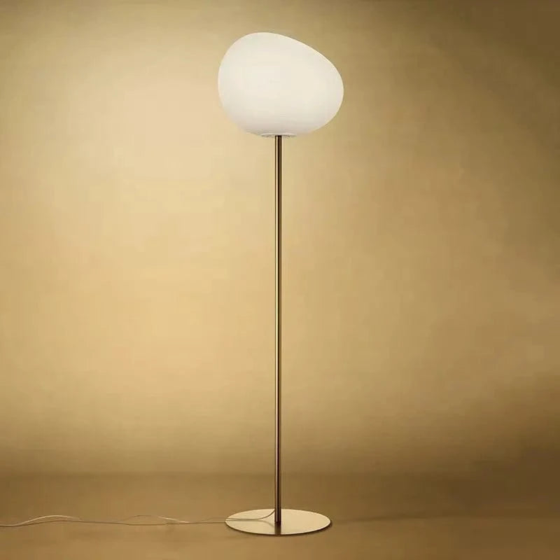 Modern Glass Floor Lamp by Foscarini - Decorative LED Lighting Gold Norenza