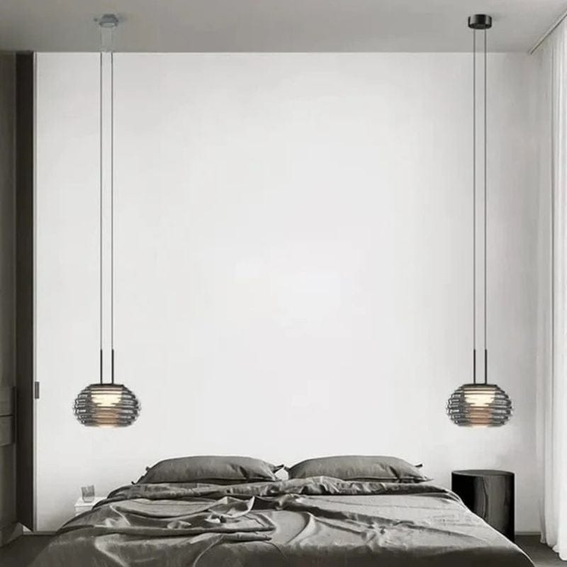 Modern Glass LED Hanging Nightstand Lamp Norenza