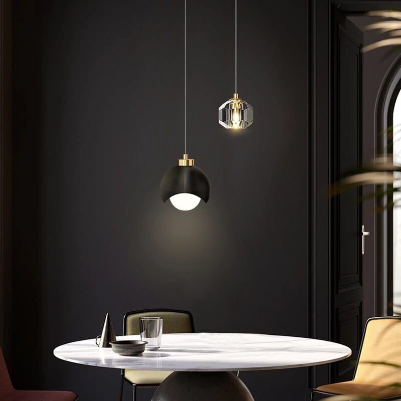 Modern Glass & Metal Pendant Light – Elegant Lighting for Dining & Living Spaces Norenza