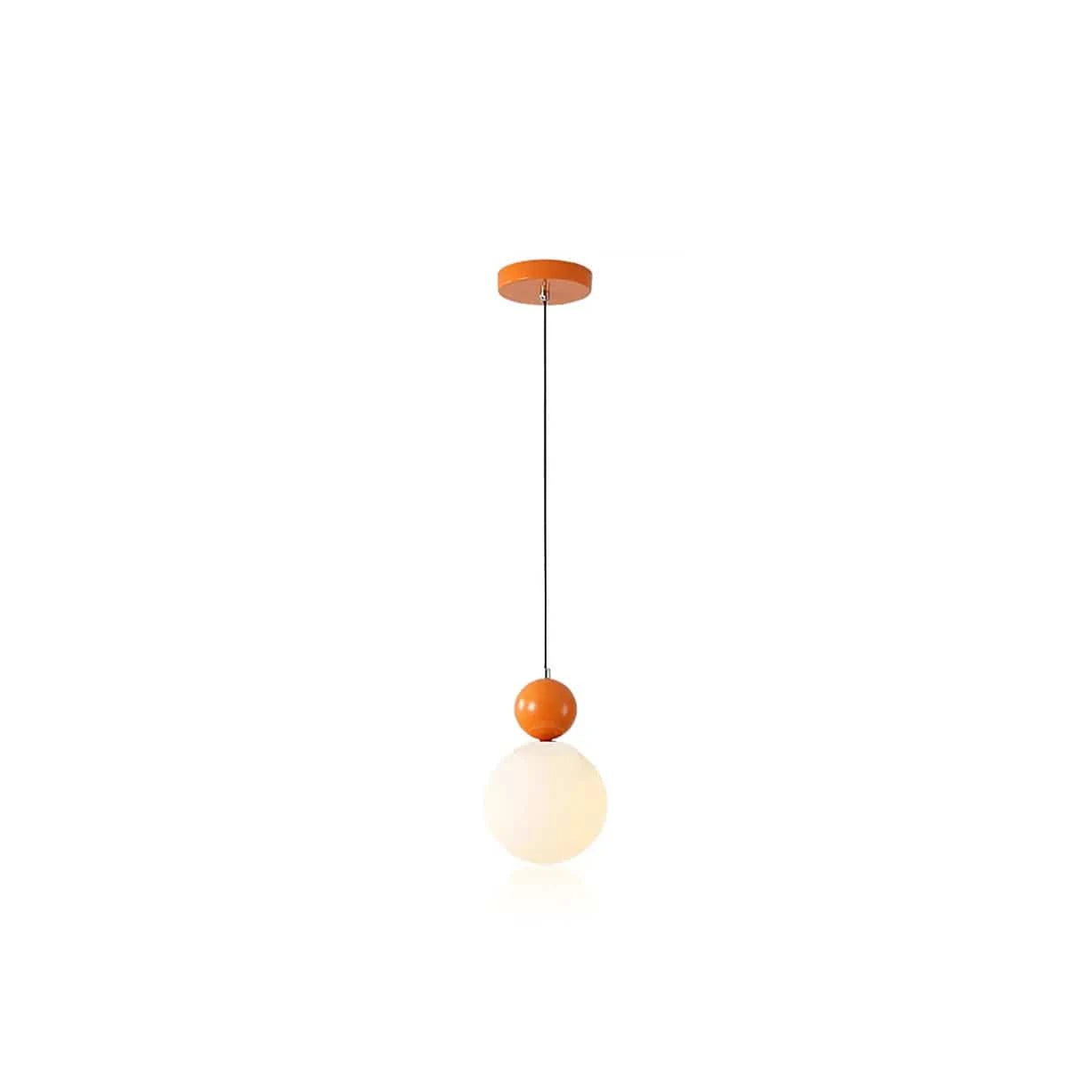 Modern Glass Pendant Light for Cafe Bar Counter Orange Norenza