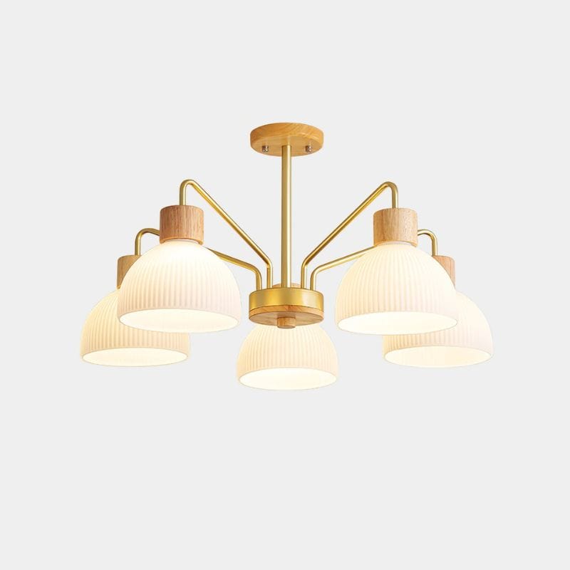 Modern Glass Pendant Light for Kitchen Island 5 lights Norenza