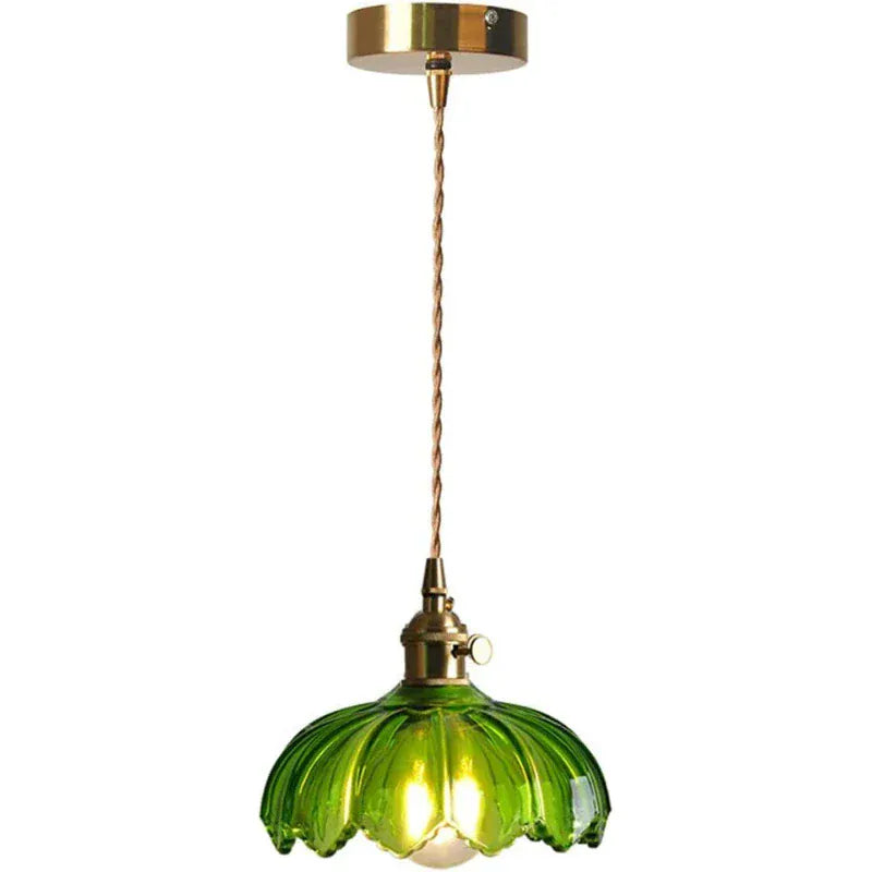 Modern Glass Pendant Light with Brass Details Norenza