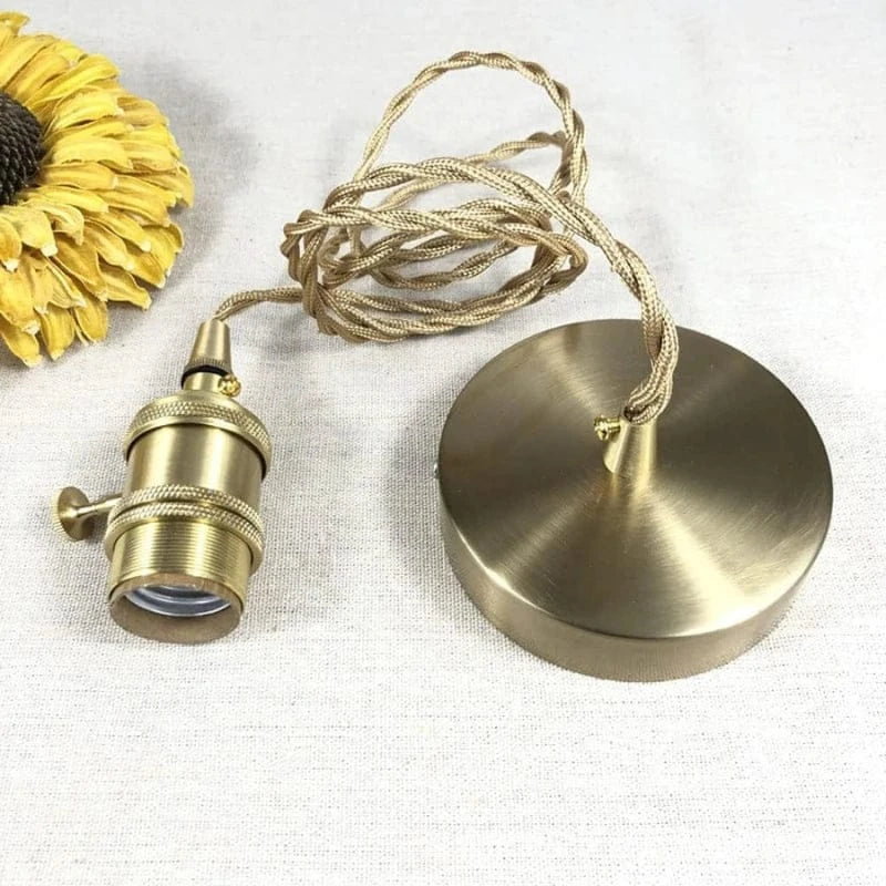 Modern Glass Pendant Light with Brass Details Norenza