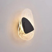 Modern Glass Wall Sconce Black Norenza