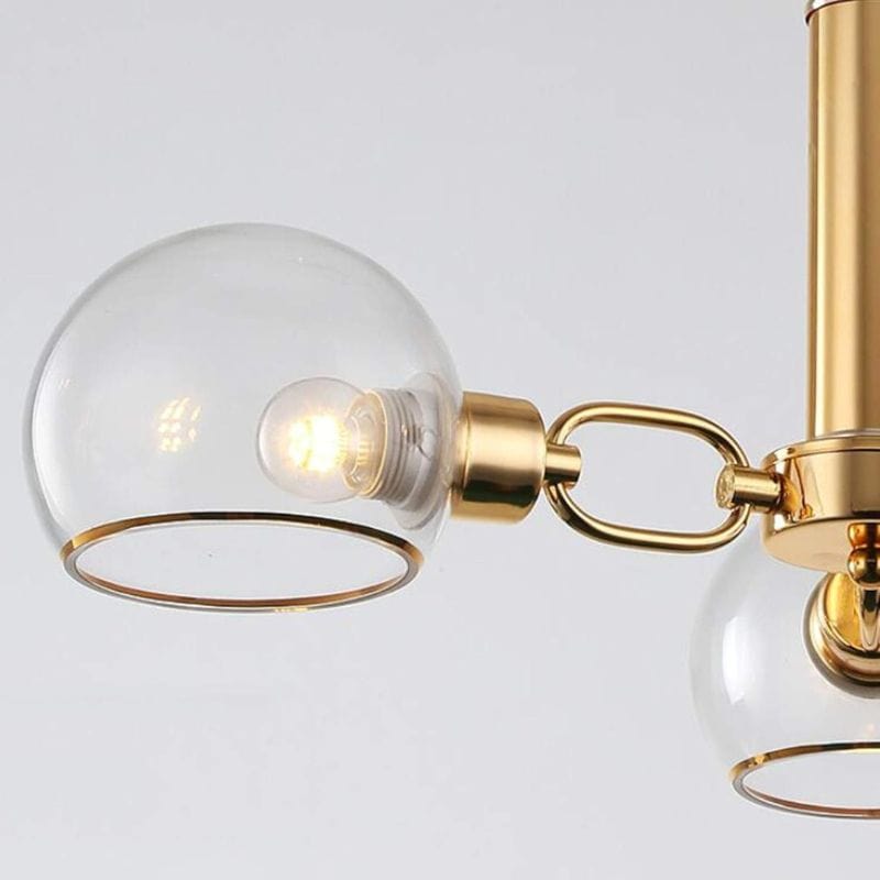 Modern Gold Chandelier with Glass Balls Norenza