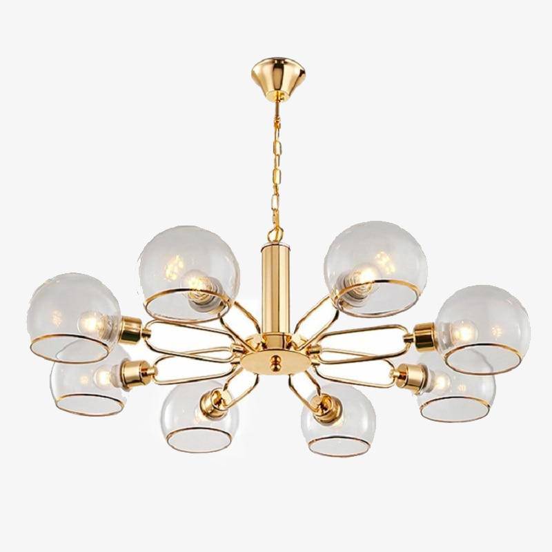 Modern Gold Chandelier with Glass Balls Norenza