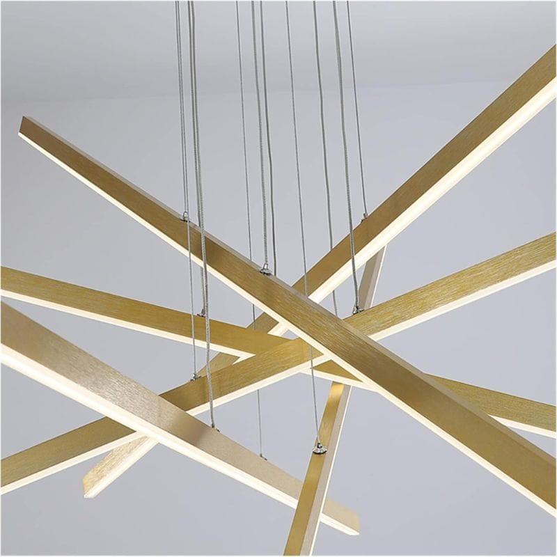 Modern Gold Star-Shaped LED Chandelier Norenza