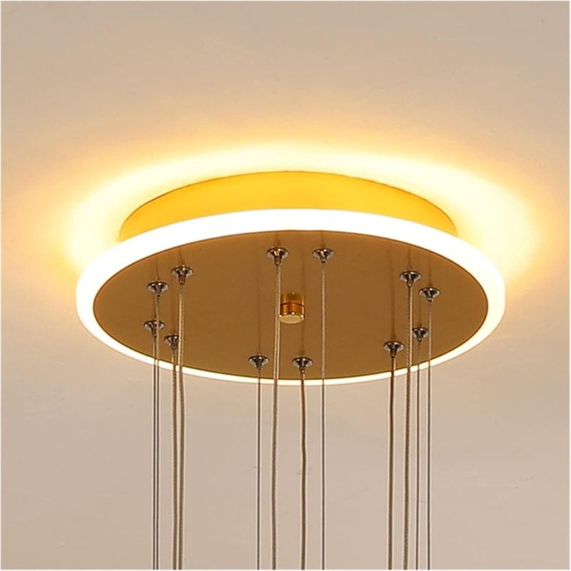 Modern Gold Star-Shaped LED Chandelier Norenza