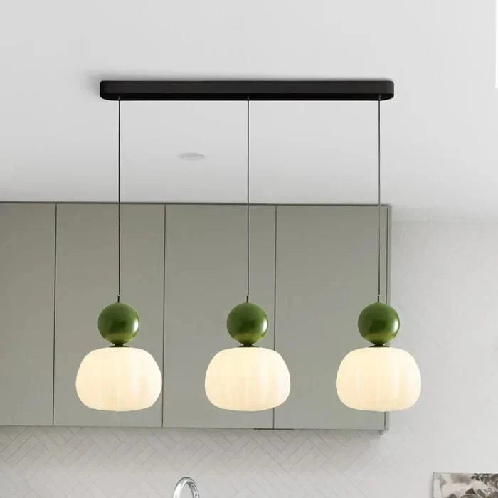 Modern Hanging Bedside Lamp for Interior Decor Green / 3 lights Norenza