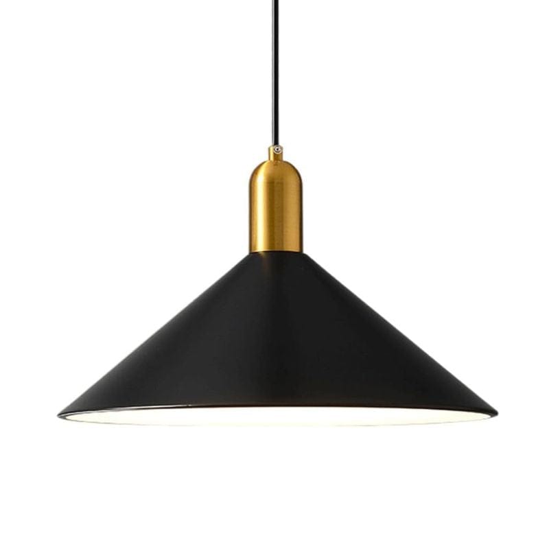 Modern Hanging Lamp with Iron Shade for Café and Bar Décor Black Norenza