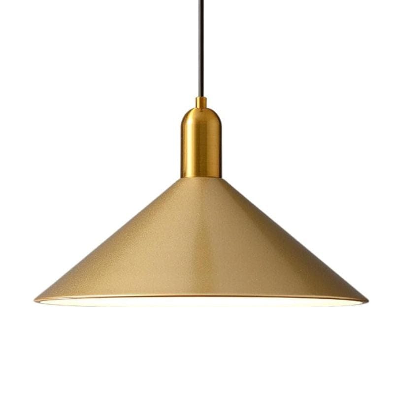 Modern Hanging Lamp with Iron Shade for Café and Bar Décor Gold Norenza