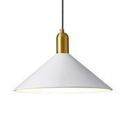 Modern Hanging Lamp with Iron Shade for Café and Bar Décor White Norenza