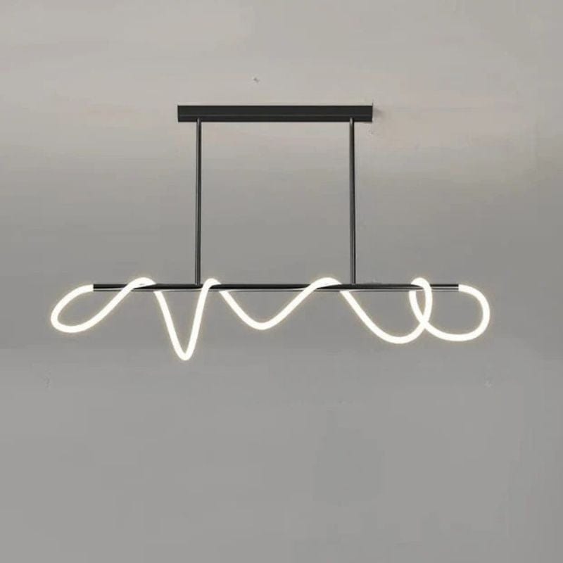 Modern Home Decor LED Hanging Lights for Living Room Chandeliers Black / 43.3 in (110 cm) Norenza