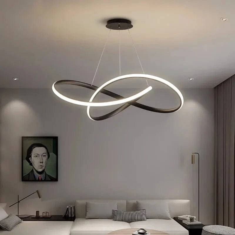 Modern Indoor Dining Room Ceiling Light Fixture Black / 19.7" (50 cm) Norenza