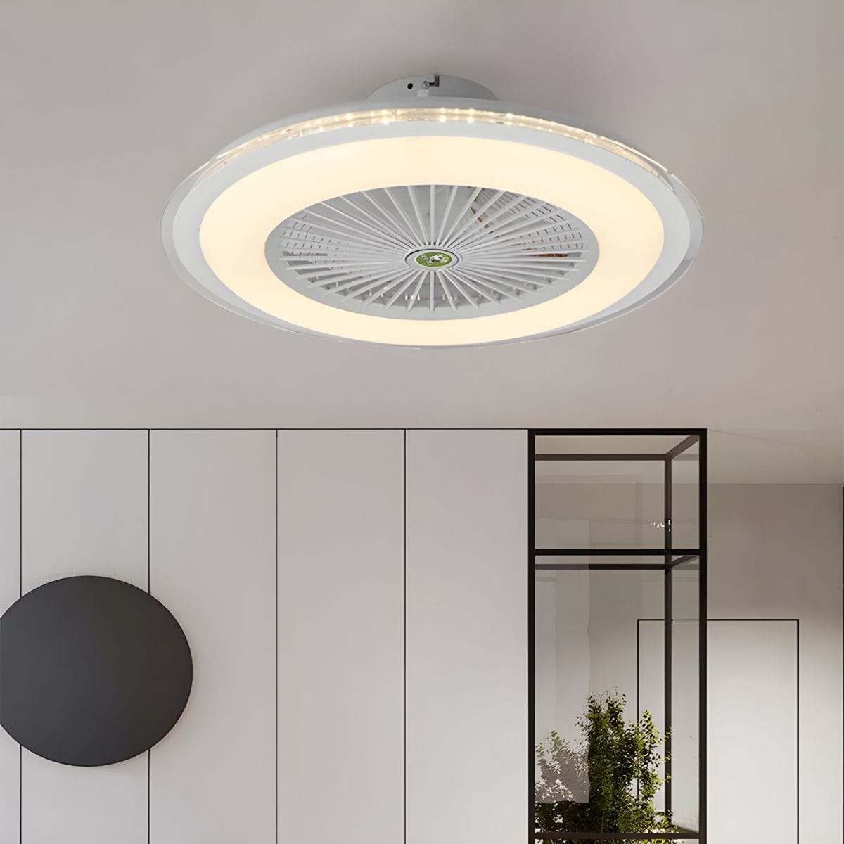 Modern Invisible LED Ceiling Fan with Remote Control Norenza