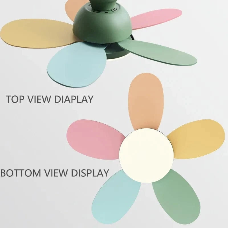 Modern Kids Ceiling Fan with Light and Remote Control Norenza