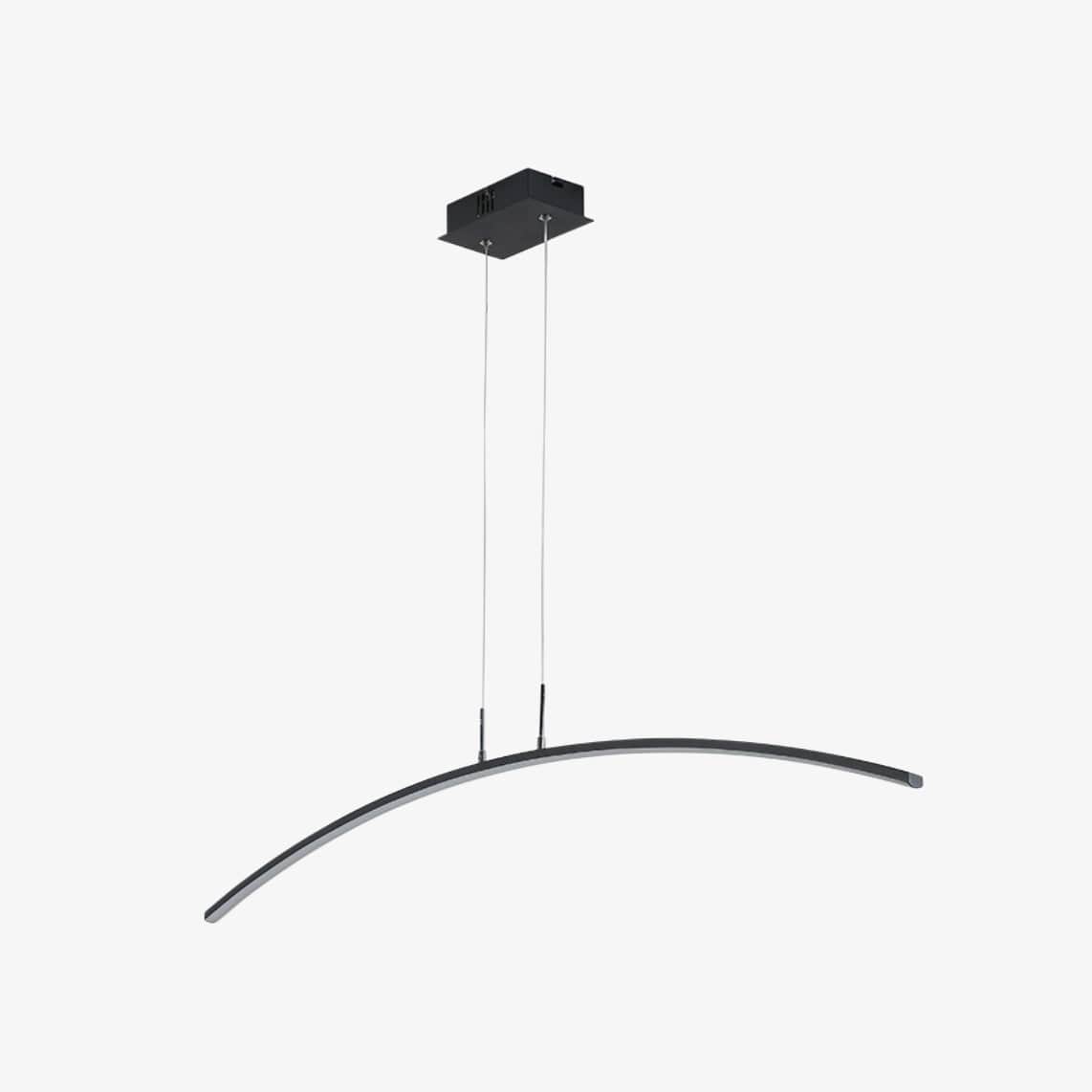 Modern LED Arc Design Chandelier Black Norenza