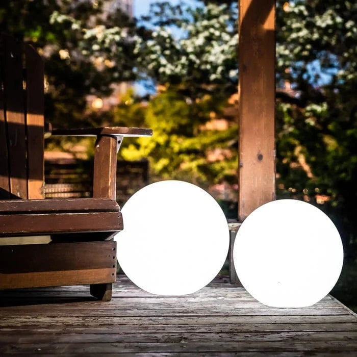 Modern LED Ball Floor Lamp for Indoor and Outdoor Decor 20" (50 cm) Norenza