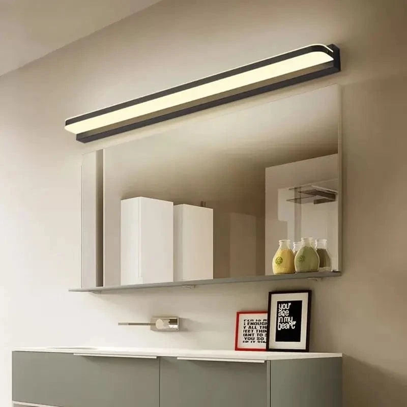 Modern LED Bathroom Mirror Light - Stainless Steel Sconces 42/62/72/120cm AC85-265V Black & White Norenza