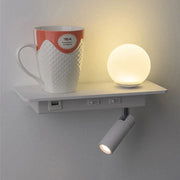 Modern LED Bedside Lamp with Switch and USB Port Norenza