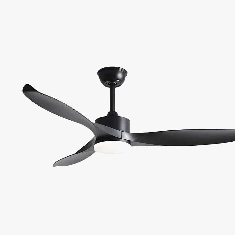 Modern LED Ceiling Fan with Remote Control and Light Black / 42" Norenza