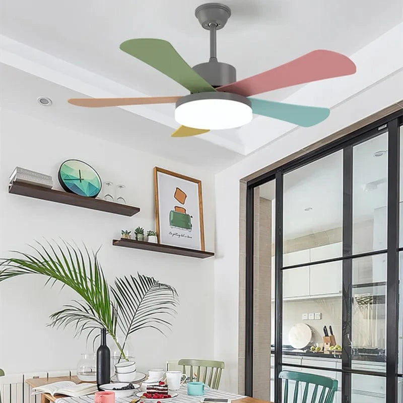 Modern LED Ceiling Fan with Smart Remote and Three Colors Norenza