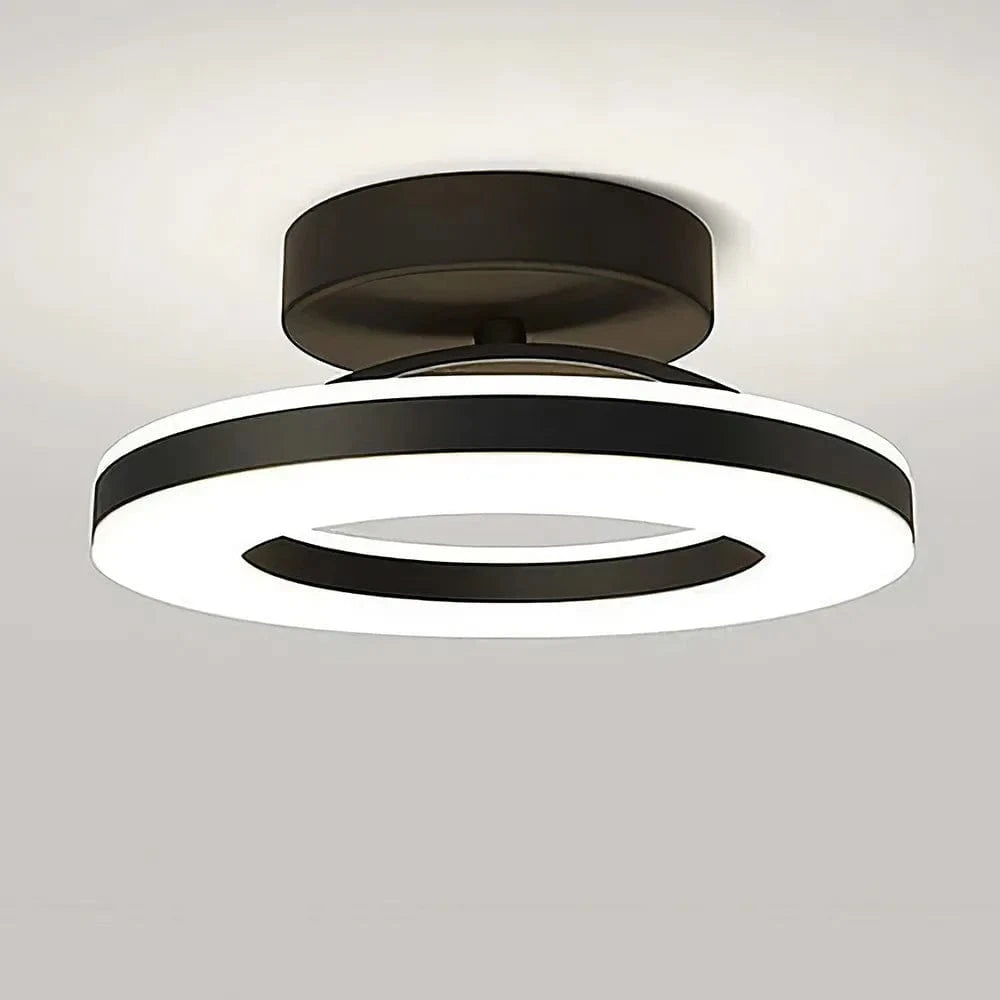 Modern LED Ceiling Light Fixture for Home Interior Decoration Black Norenza